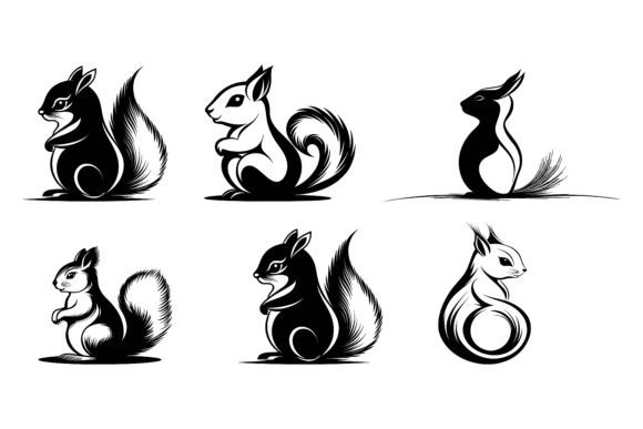 A Premium Set of Squirrel Illustrations for Creative Projects
