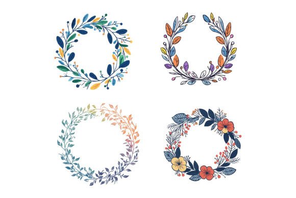 Blank Round Floral Frames: Your Creative Foundation