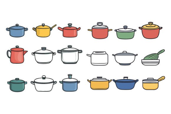 Cooking Pot Icon Set: The Modern Essential for Visual Communication