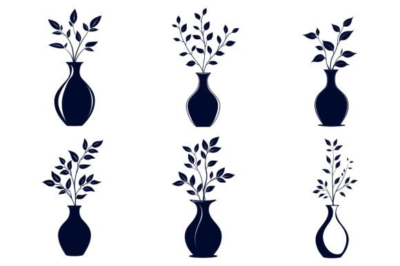 Elevating Design with the Flower Vase Illustration Collection