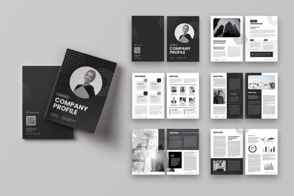 Elevating Your Business Story with B W Theme Company Profile