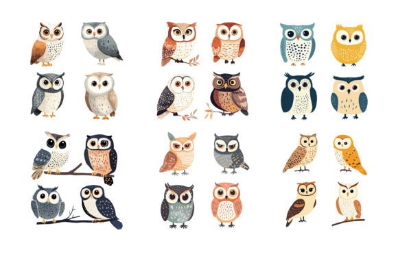 Enhance Your Projects with Owl Vector Illustrations