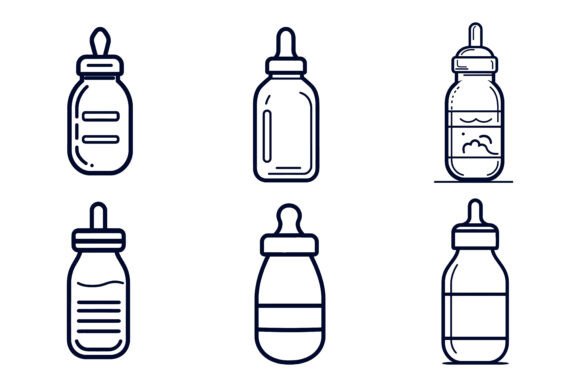 Evaluating a Baby Feeder Bottle Icon Set for Your Projects