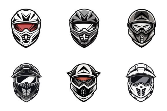 Finding the Perfect Motocross Sport Helmet Illustration