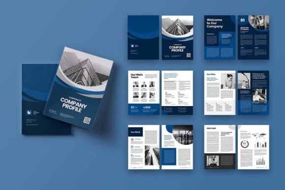 The Blue Elegant Company Profile Template: Your Foundation for Professional Design