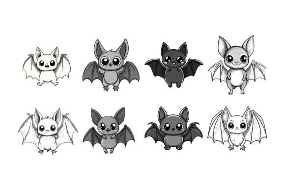 The Cute Little Bat Illustration Set: A Detailed Evaluation