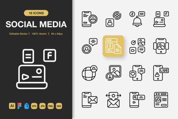 The Quiet Power of Social Media Outline Icons