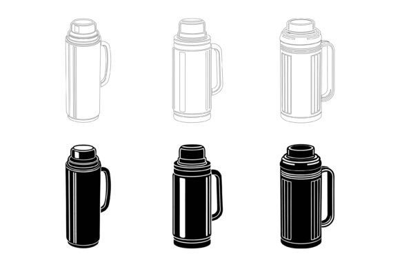Thermos Icon Vector Set: A Foundation for Warm Ideas