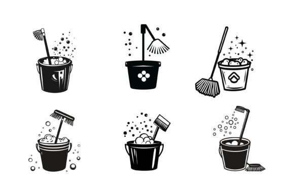 Unlock Creativity with a Cleaning Tools Vector Illustration Set