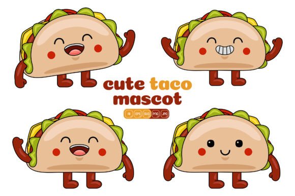 Unlocking Creative Potential with the Cute Taco Mascot Vector Pack